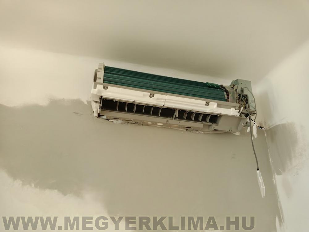 klímaszerelés bevéséssel, visszajavítással