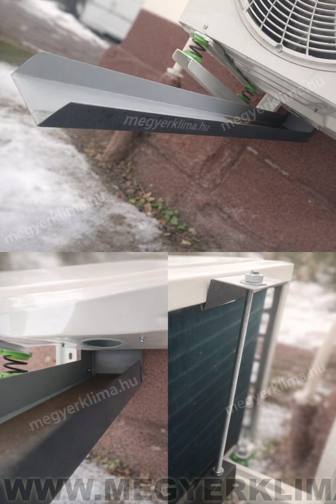 passzív megoldás a leolvasztott kondenzvíz elvezetésére