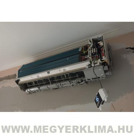 Klímaszerelés hornyolással, visszajavítással. 